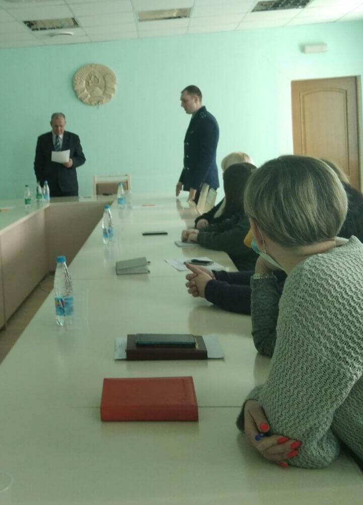 Встреча прокурора Гомельской области с трудовым коллективом ОАО «Гомельдрев»