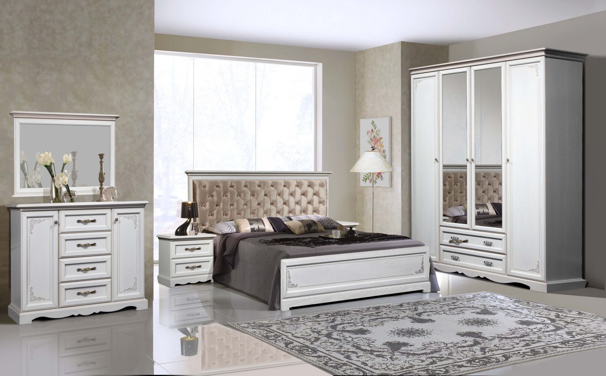 Набор мебели для спальни «Лолита-1»  ГМ 8800В-01